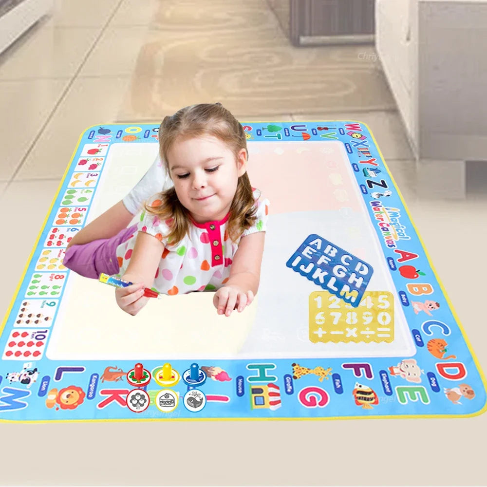 Tapis de Dessin à l’Eau Gribouille — Réutilisable & Sans Taches