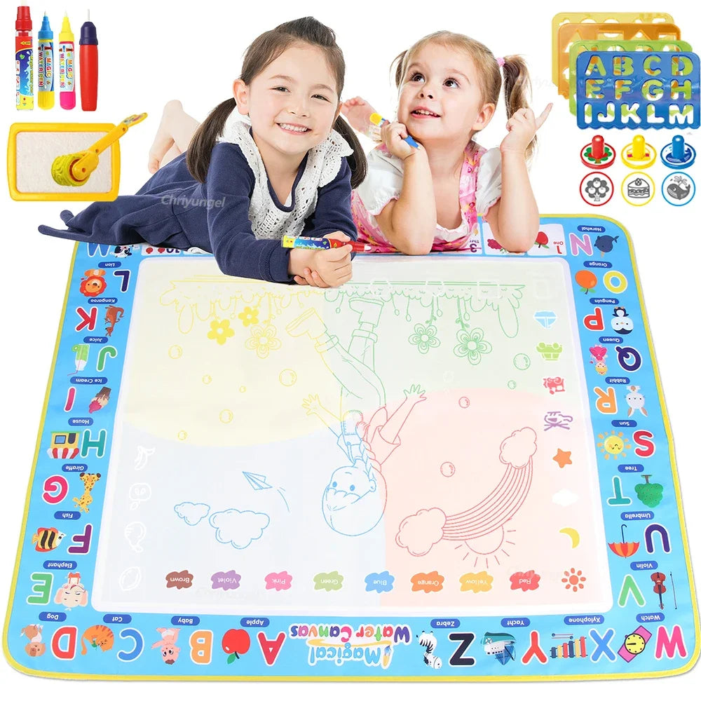 Tapis de Dessin à l’Eau Gribouille — Réutilisable & Sans Taches